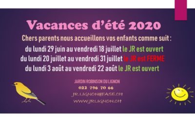 VACANCES D’ETE