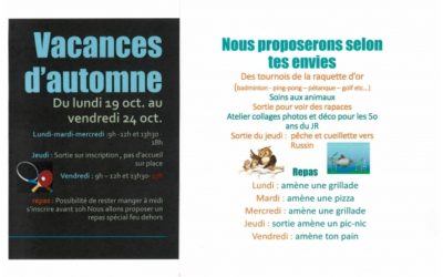 INFO OCTOBRE